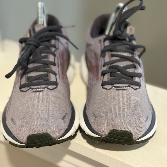 Brooks Ghost 13 Running Shoes Womens Size 7.5 Gray Pink Comfort Cushion Sneakers - Picture 8 of 12